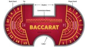 Baccarat Table layout