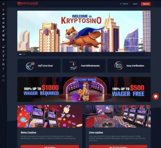 Kryptosino Homepage