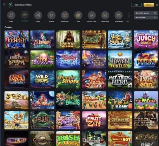 SpotGaming Casino games