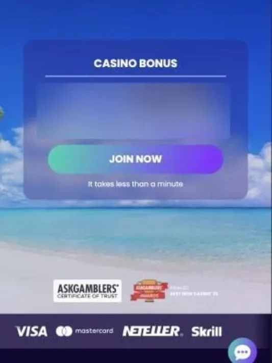 Screenshot of BitDreams Casino homepage on mobile