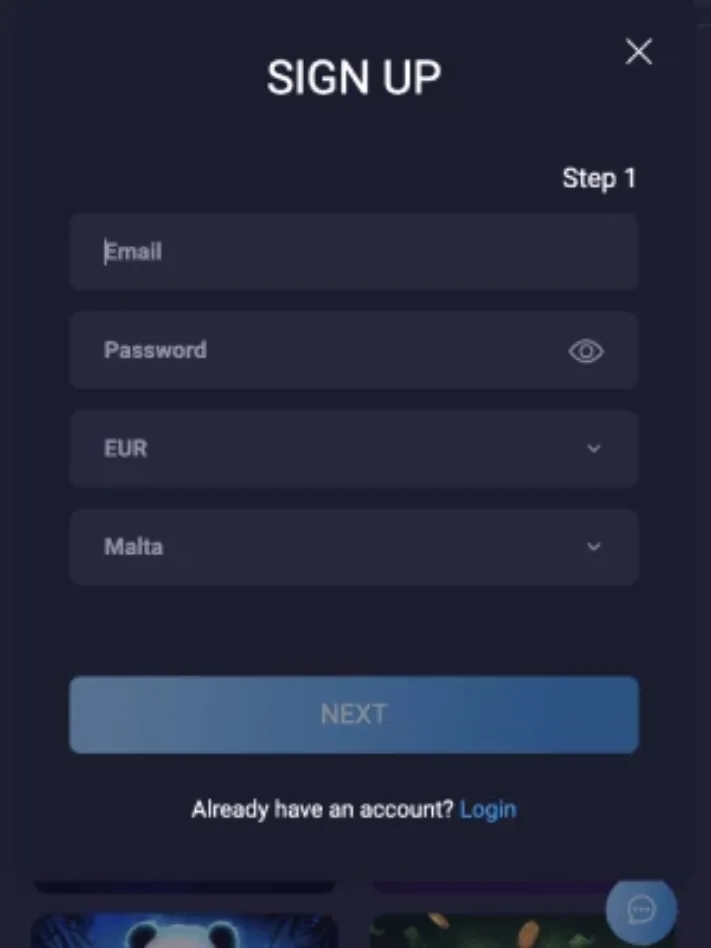 CasinoJax registration on mobile