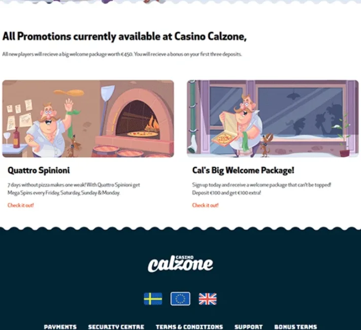 Casino Calzone Bonus