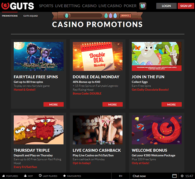 Guts Casino Bonus Codes Guts Casino Bonus Codes