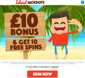 Island Jackpots bonus