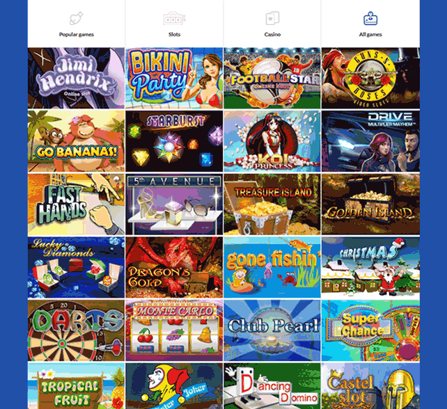 Jackie Jackpot Casino Games