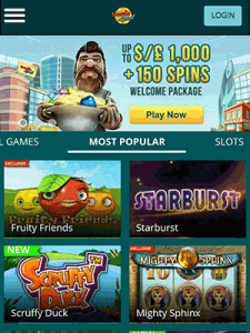 Lucky Land Casino Mobile Screenshot