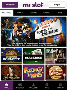 Mr. Slot Casino Mobile Version