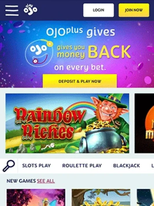 Play Ojo Casino Mobile