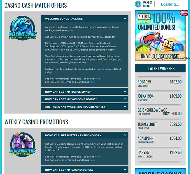 Reel Island Bonus