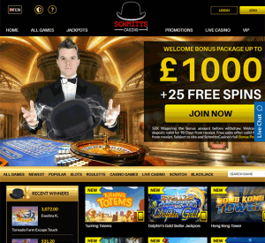 Schmitts Casino Homepage Screenshot