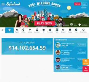 Spinland casino website