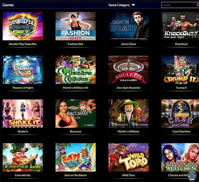 Times Square Games Selection