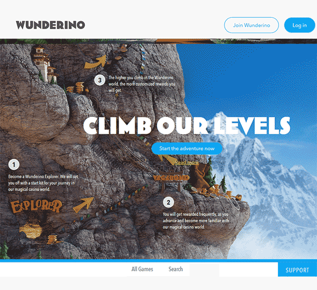 Wunderino Casino VIP Page