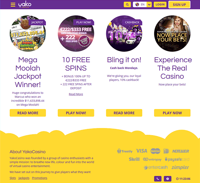 Yako Casino Bonuses