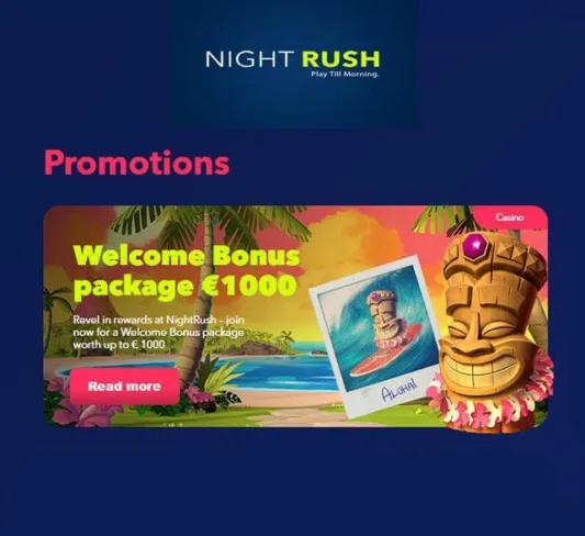 Night Rush Casino Bonus