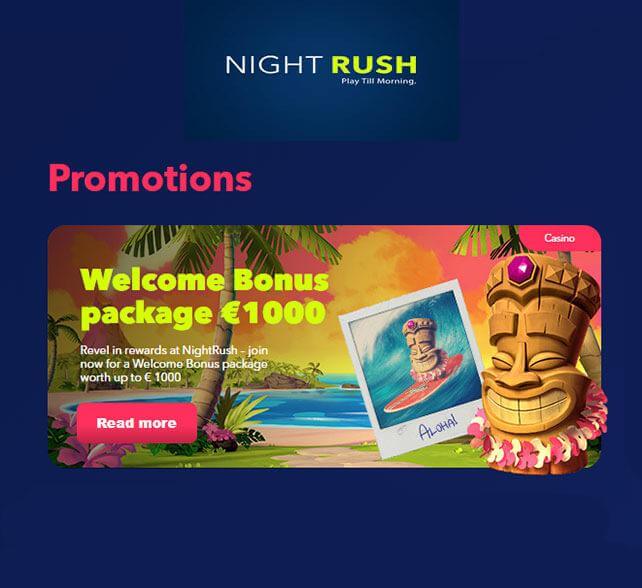 Night Rush Casino Bonus