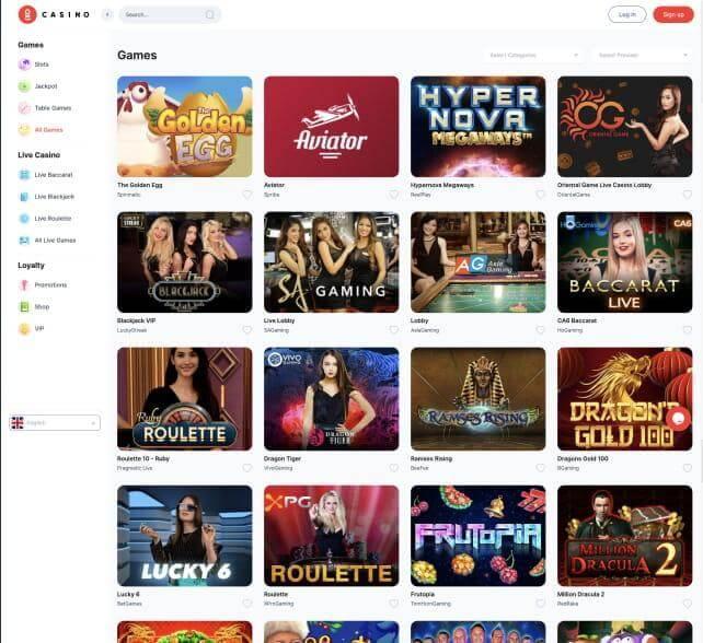 Oxi Casino games