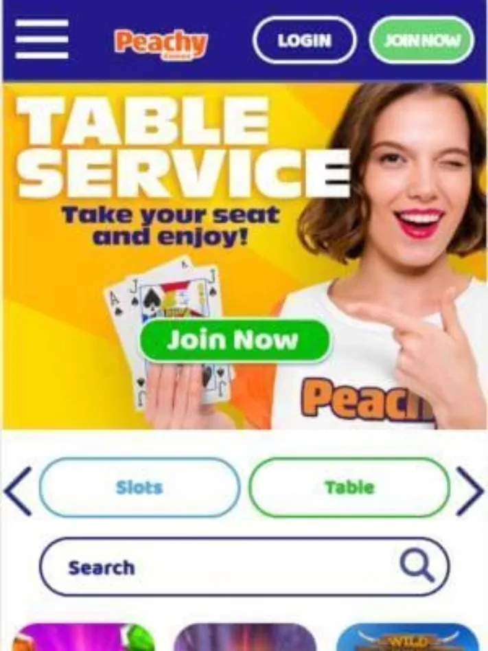 Peachy Games mobile casino