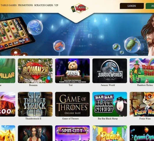 Phone Vegas Casino Games Selection