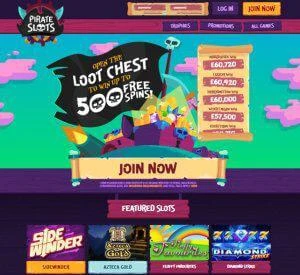 Prime Slots homepage