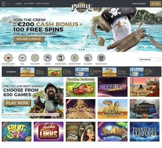 PirateSpin Homepage