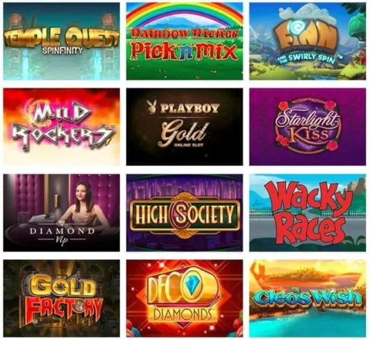 Play UK Casino Games Selection