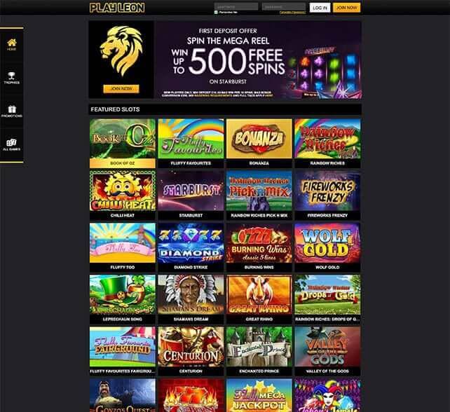 Play Leon Casino Games