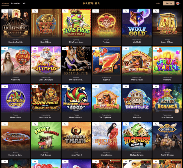 Premier Casino games