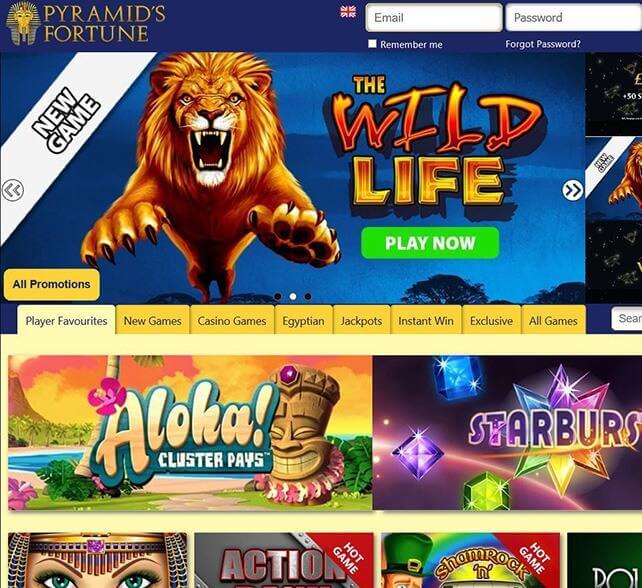Pyramids Fortune Homepage