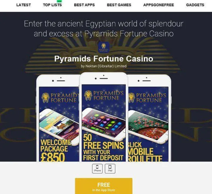 Pyramids Fortune on Mobile