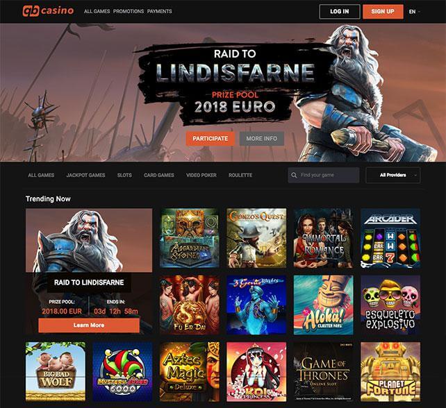 QBCasino Homepage