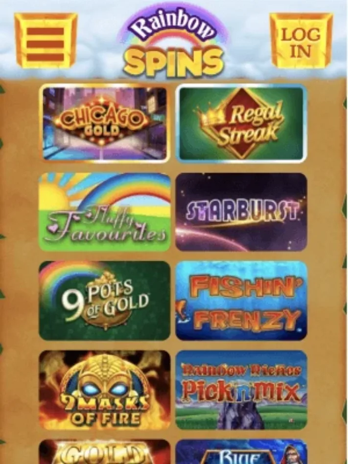 Rainbow Spins Mobile Games