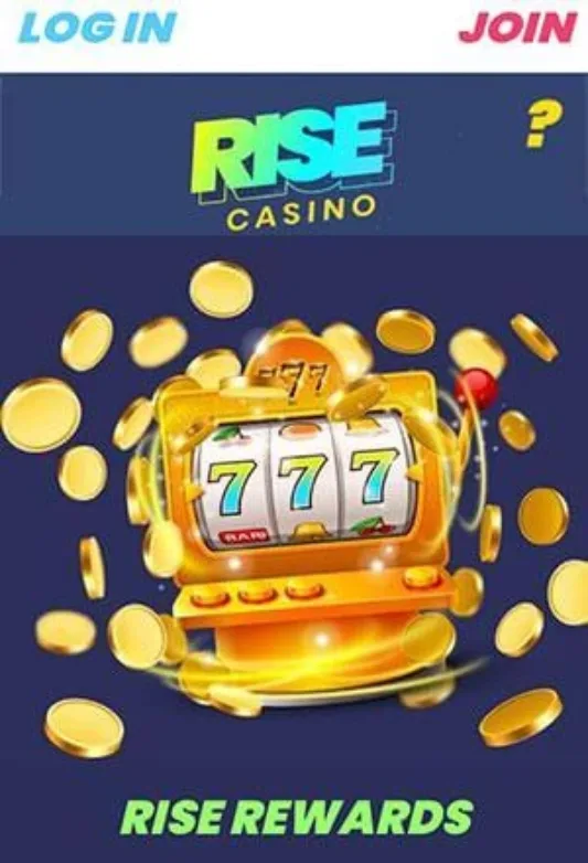 Rise Casino Mobile Screen