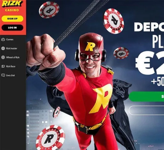 Rizk Casino Homepage