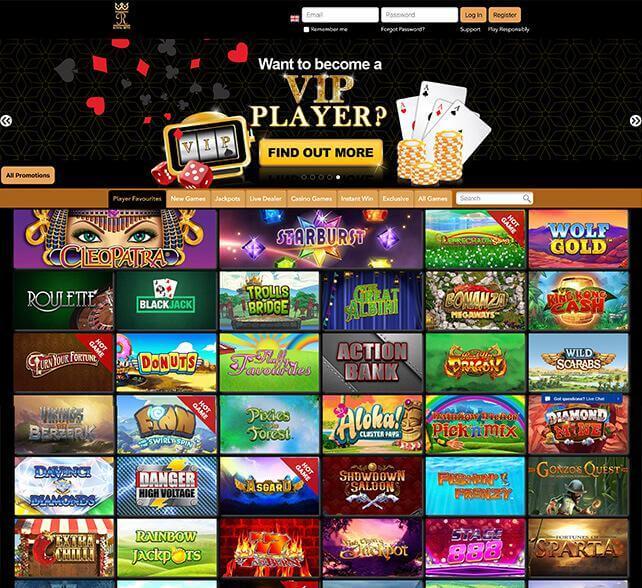 RoyalBets Casino Games Screenshot
