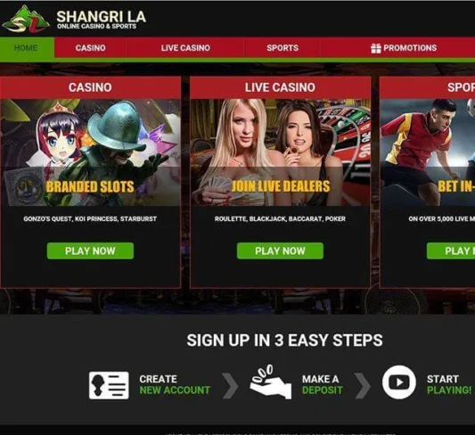 Shangri La Casino Homepage
