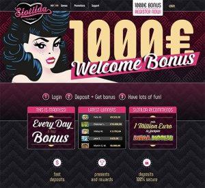 Slotilda Casino Homepage