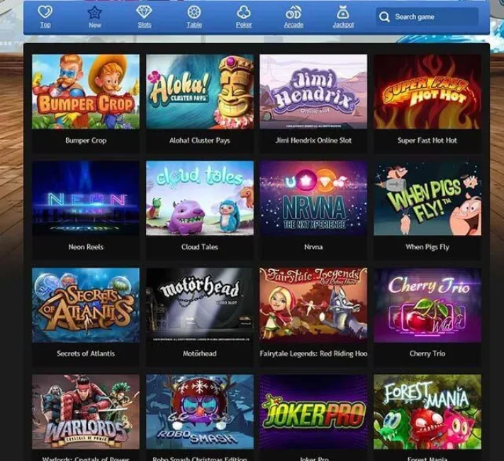 SlotoHit Casino Games Selection