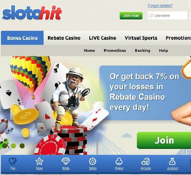 Slotohit Casino on Mobile