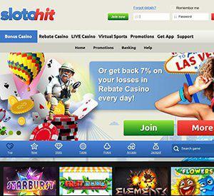 SlotoHit Casino Homepage Screenshot