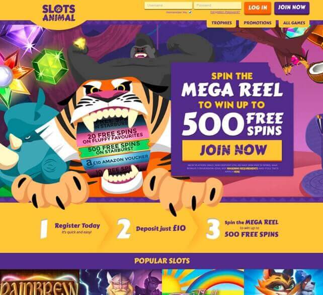 Slots Animal Homepage Casino Bonus