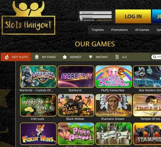 Slots Hangout Casino Games Selection