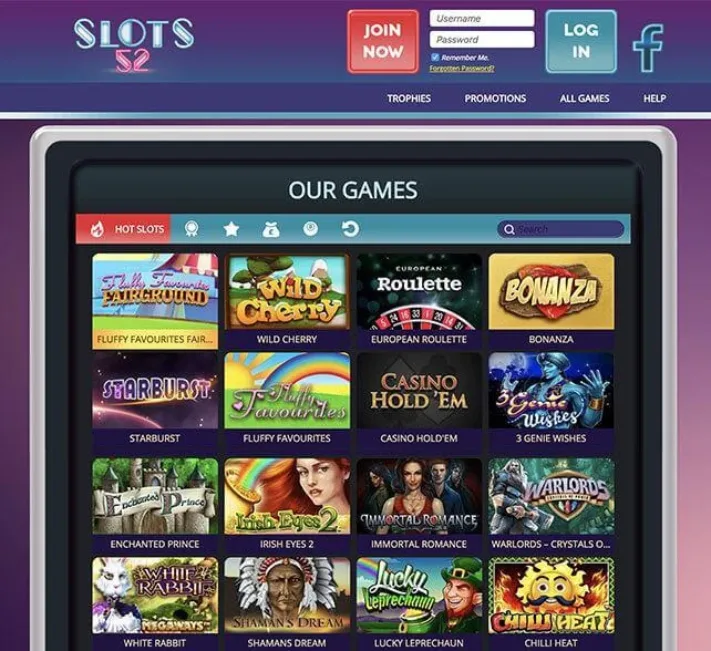 Slots52 Casino Games