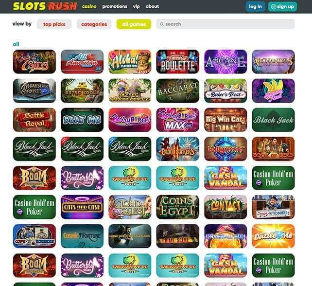 Slot Rush Casino Review Up to £150 + 150 spins