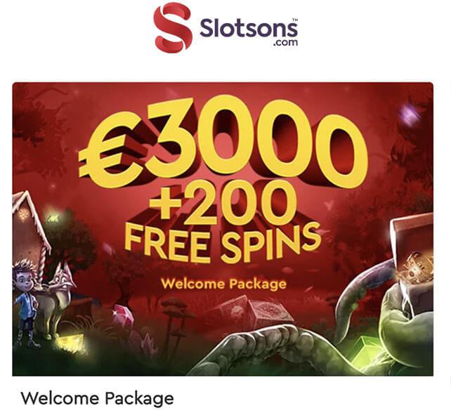 Slotsons Casino Bonus