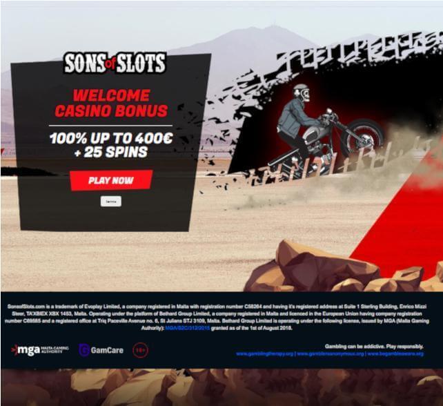 Sons of Slots bonus