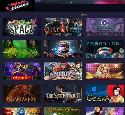 Space Casino Games Selection