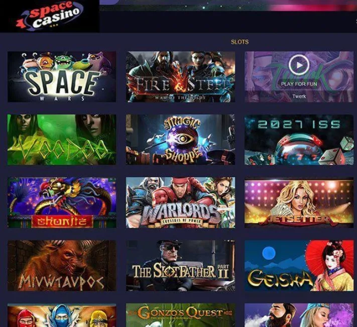 Space Casino Games Selection