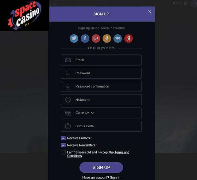 Space Casino Mobile