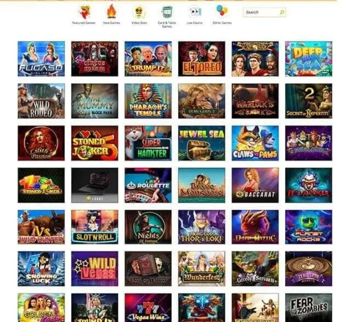 Spicy Spins Casino Games Selection